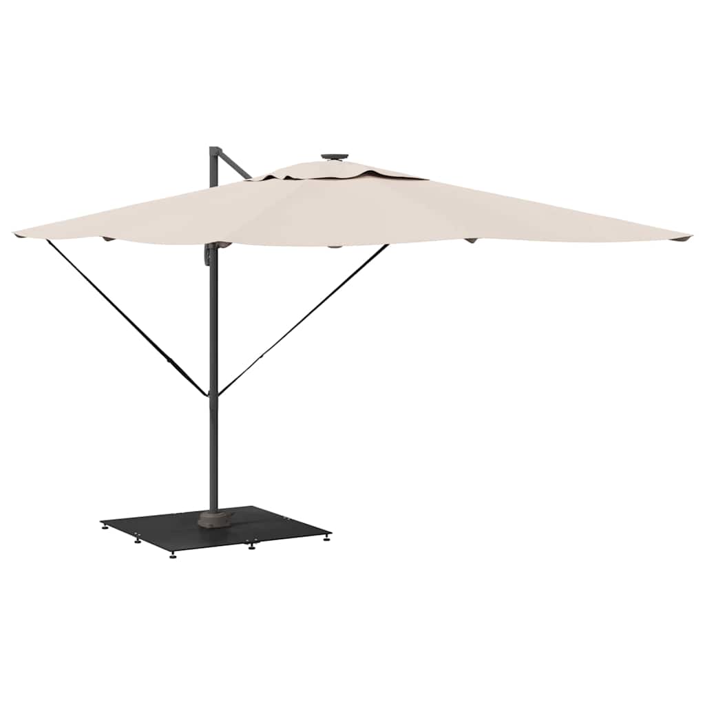 vidaXL Parasol Base 52 kg Black Steel Square Adjustable 3