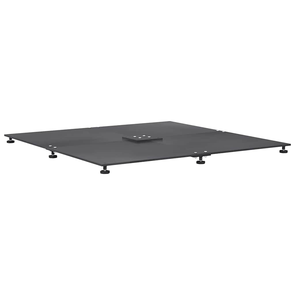 vidaXL Parasol Base 52 kg Dark grey Steel Square Adjustable 2