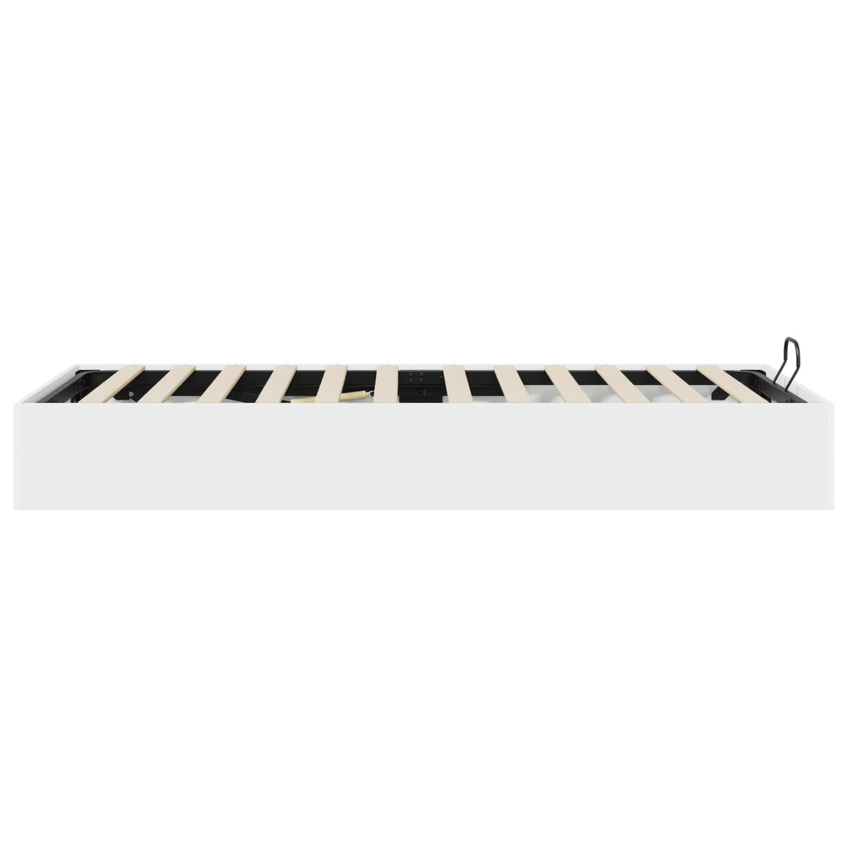 Ottoman Bed Frame Engineered Wood Length 200 cm White 90 cm