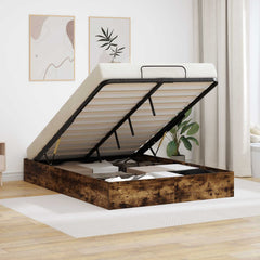 Ottoman Bed Frame Engineered Wood Smoked oak