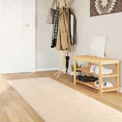 vidaXL Rug Runner MARSA Cream 80 x 400 cm Polyester and PVC 1