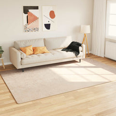 vidaXL Rug Runner MARSA Polyester and PVC Cream 100 x 300 cm – 300 x 400 cm