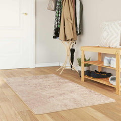 vidaXL Rug Runner MARSA Beige 80 x 200 cm Polyester and PVC 1