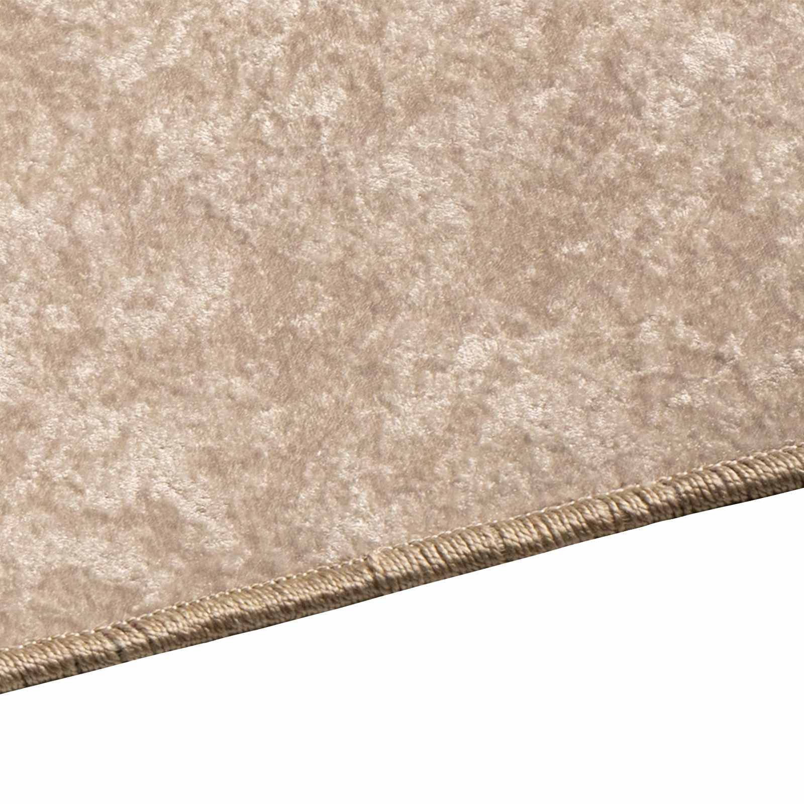 vidaXL Rug Runner MARSA Beige 150 x 230 cm Polyester and PVC 3