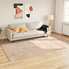 vidaXL Rug Runner MARSA Beige 150 x 230 cm Polyester and PVC 1