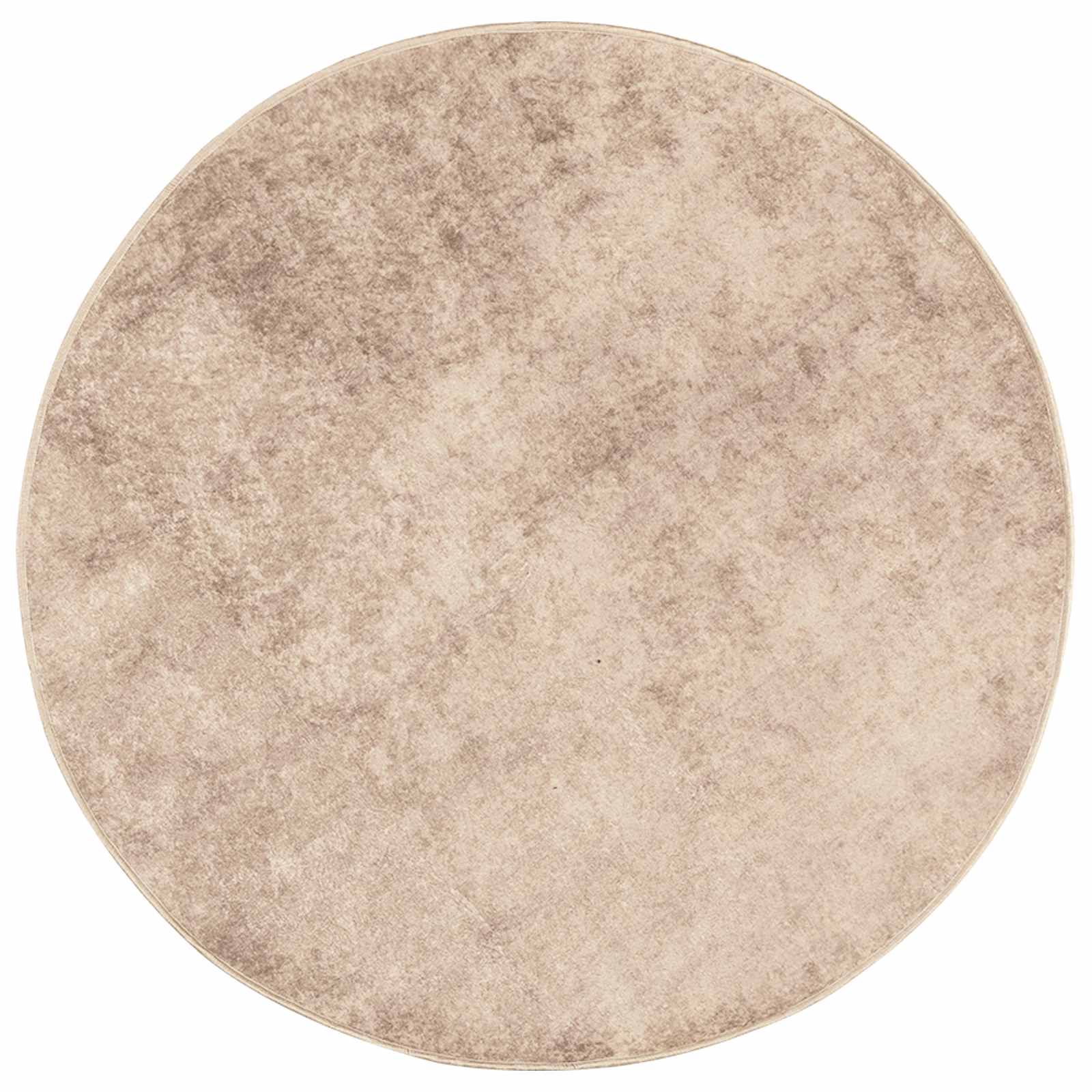 vidaXL Rug Runner MARSA Beige 120 x 120 cm Polyester and PVC 2