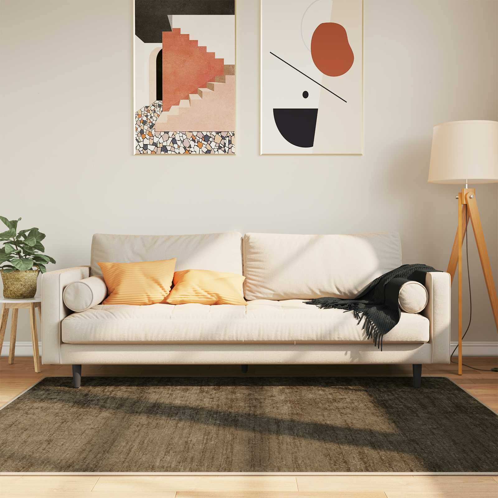 vidaXL Rug Runner MARSA Forest Green 120 x 170 cm Polyester and PVC 1