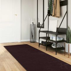 vidaXL Rug Runner MARSA Anthracite 80 x 450 cm Polyester and PVC 1