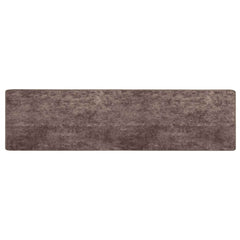 vidaXL Rug Runner MARSA Grey 100 x 400 cm Polyester and PVC 2