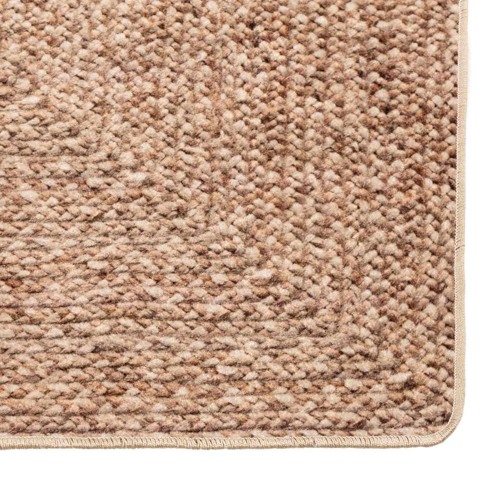 vidaXL Rug Runner MARSA Yellow 150 x 230 cm Polyester and PVC 5
