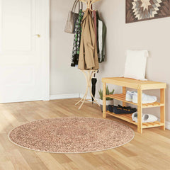 vidaXL Rug Runner MARSA Yellow 120 x 120 cm Polyester and PVC 1
