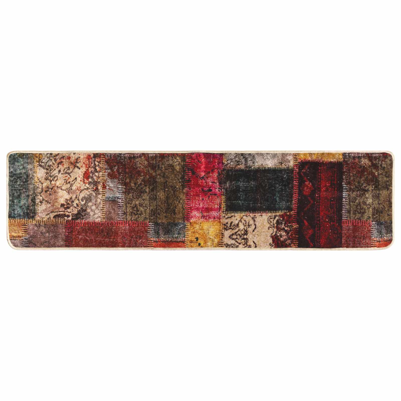 vidaXL Rug Runner MARSA Multicolour 50 x 350 cm Polyester and PVC 2