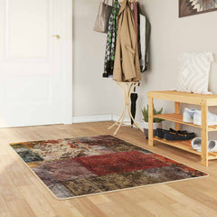vidaXL Rug Runner MARSA Multicolour 100 x 150 cm Polyester and PVC 1