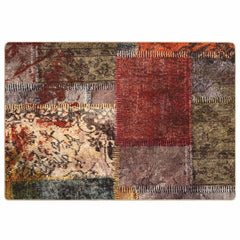 vidaXL Rug Runner MARSA Multicolour 100 x 150 cm Polyester and PVC 2