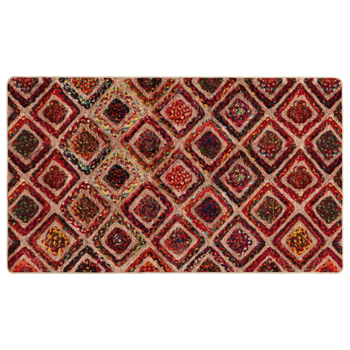 Rug Runner MARSA Multicolour Polyester and PVC, image 2