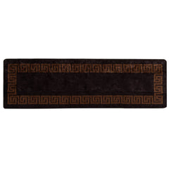 vidaXL Rug Runner MARSA Black 80 x 250 cm Polyester and PVC 2