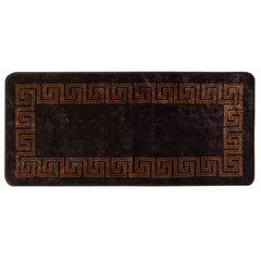 vidaXL Rug Runner MARSA Black 100 x 200 cm Polyester and PVC 2