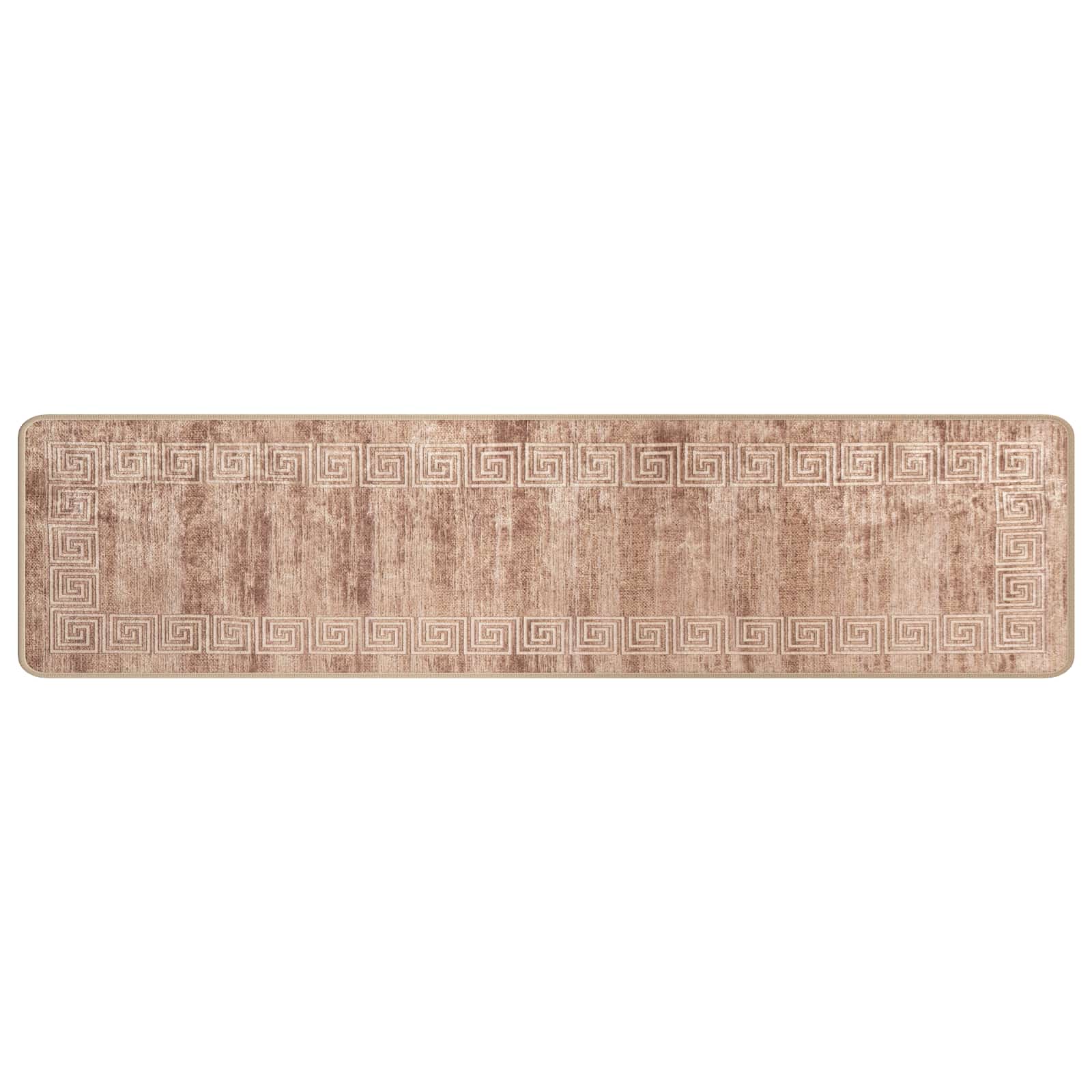 vidaXL Rug Runner MARSA White 50 x 400 cm Polyester and PVC 2