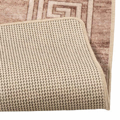 vidaXL Rug Runner MARSA White 80 x 400 cm Polyester and PVC 4