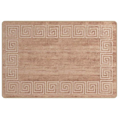 Rug Runner MARSA Beige and Gold Polyester and PVC, image 2