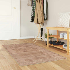 vidaXL Rug Runner MARSA White 100 x 200 cm Polyester and PVC 1