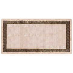 vidaXL Rug Runner MARSA Black 100 x 200 cm Polyester and PVC 2
