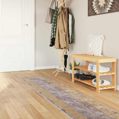 vidaXL Rug Runner MARSA Grey 50 x 350 cm Polyester and PVC 1