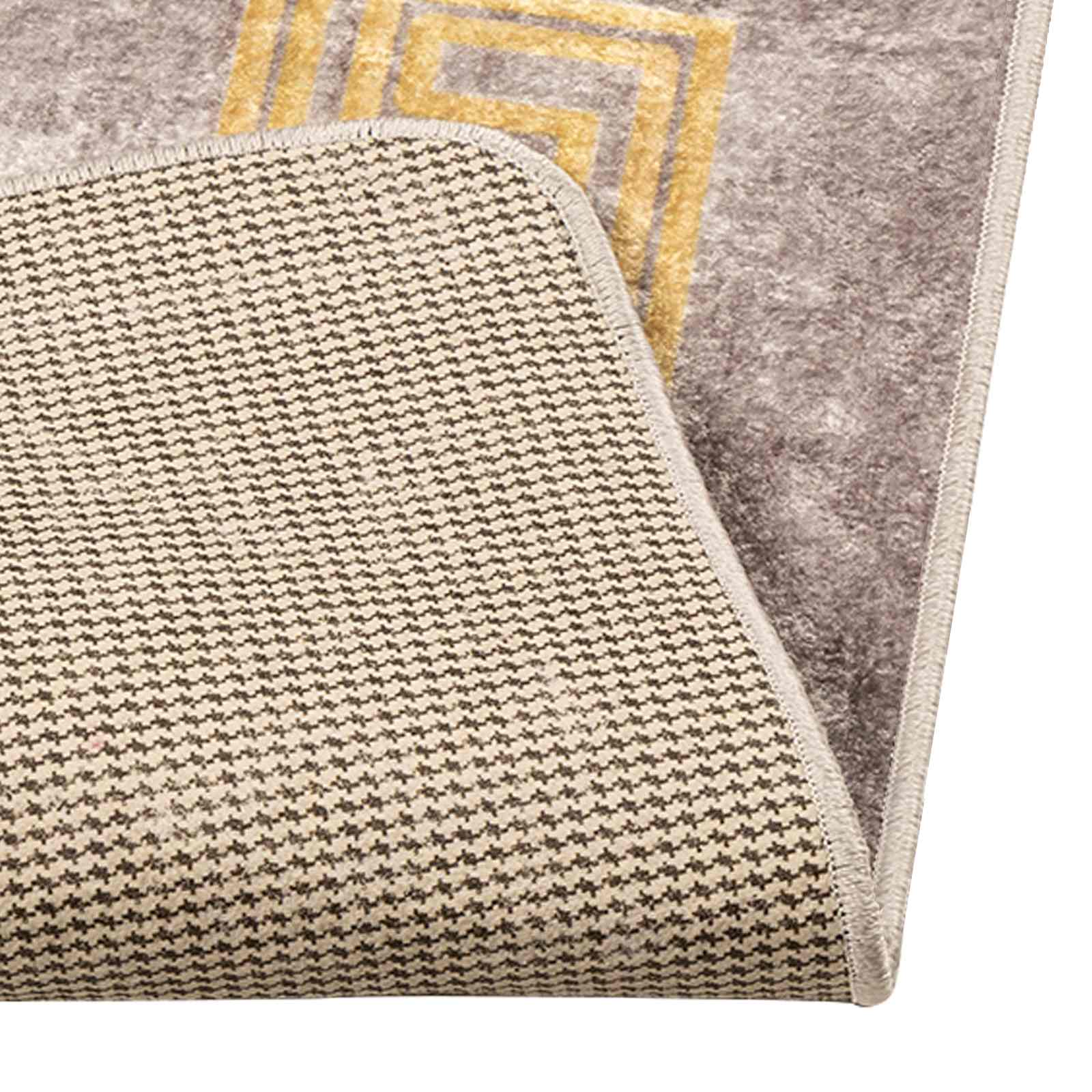 vidaXL Rug Runner MARSA Grey 50 x 400 cm Polyester and PVC 4