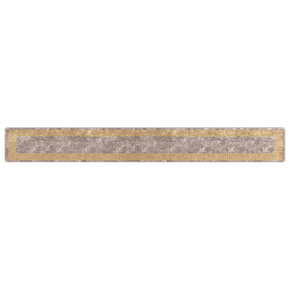 Rug Runner MARSA Polyester and PVC Grey and gold 50 x 100–100 x 250 cm 50 x 400 cm