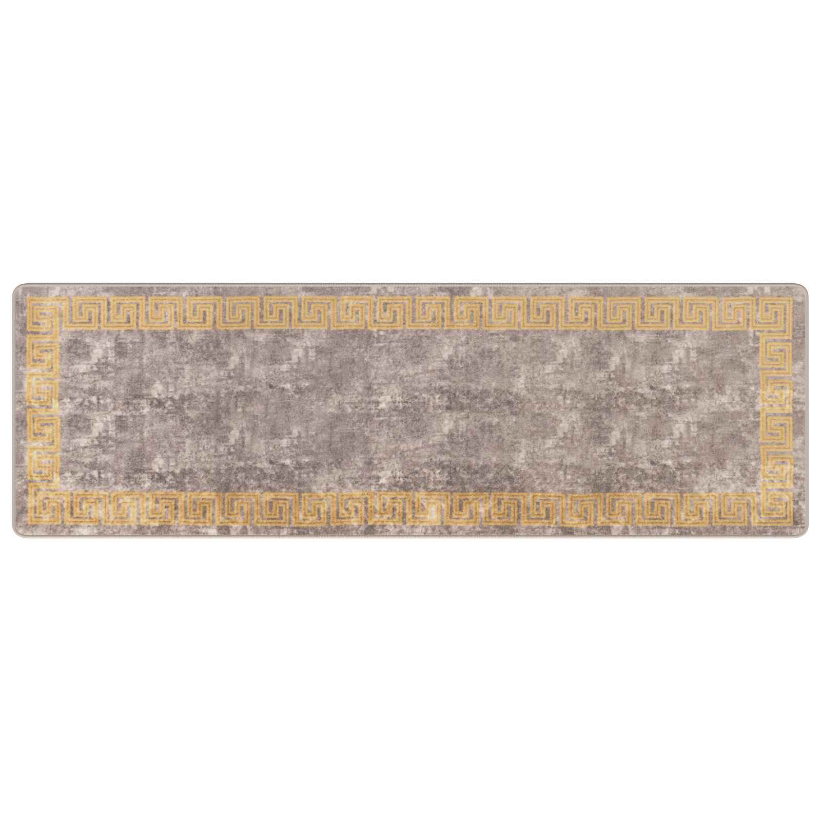vidaXL Rug Runner MARSA Grey 80 x 250 cm Polyester and PVC 2