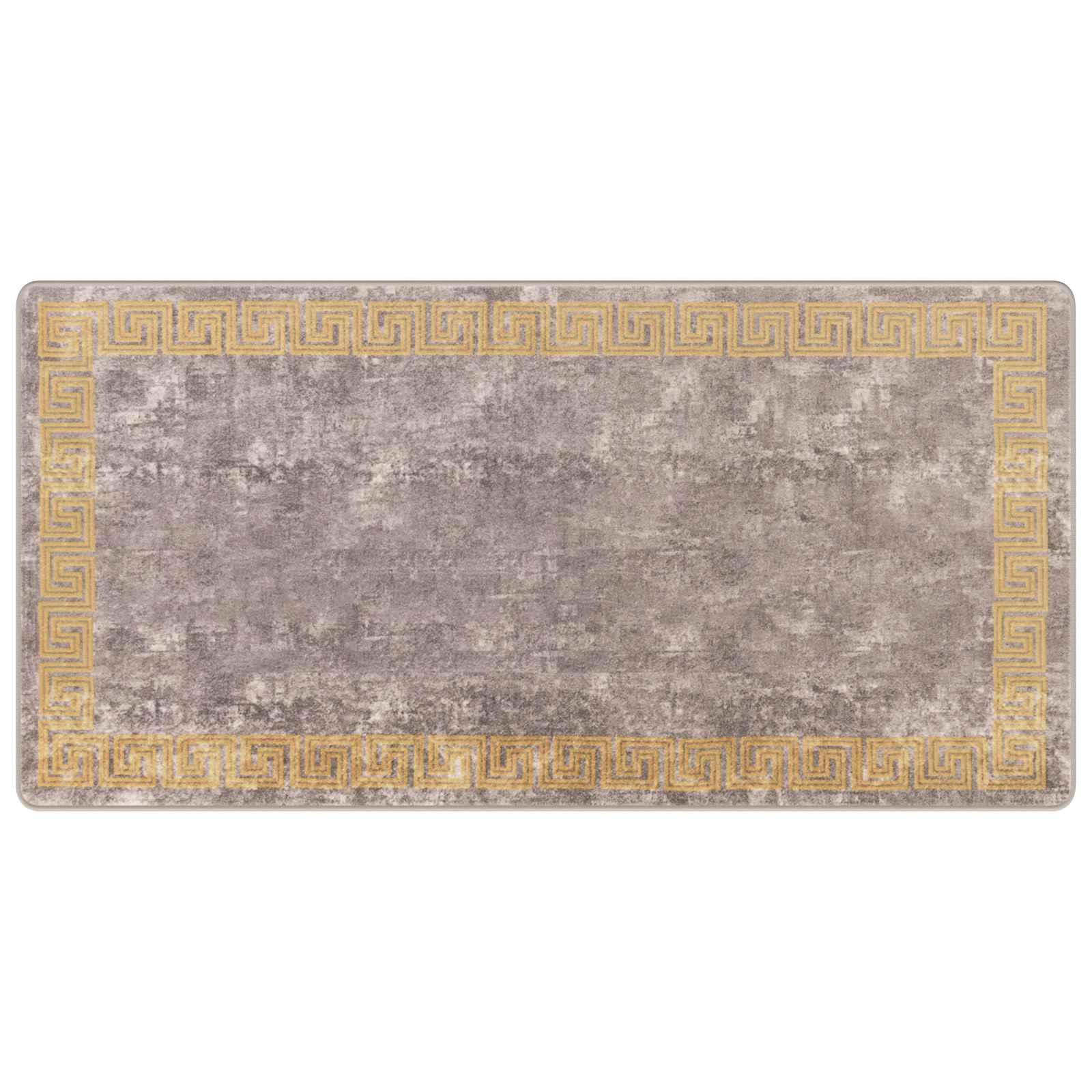 vidaXL Rug Runner MARSA Grey 100 x 200 cm Polyester and PVC 2