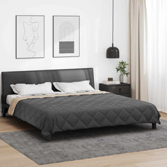 vidaXL Summer Duvet 220 x 200 cm Summer 200 gsm Anthracite and Taupe 1