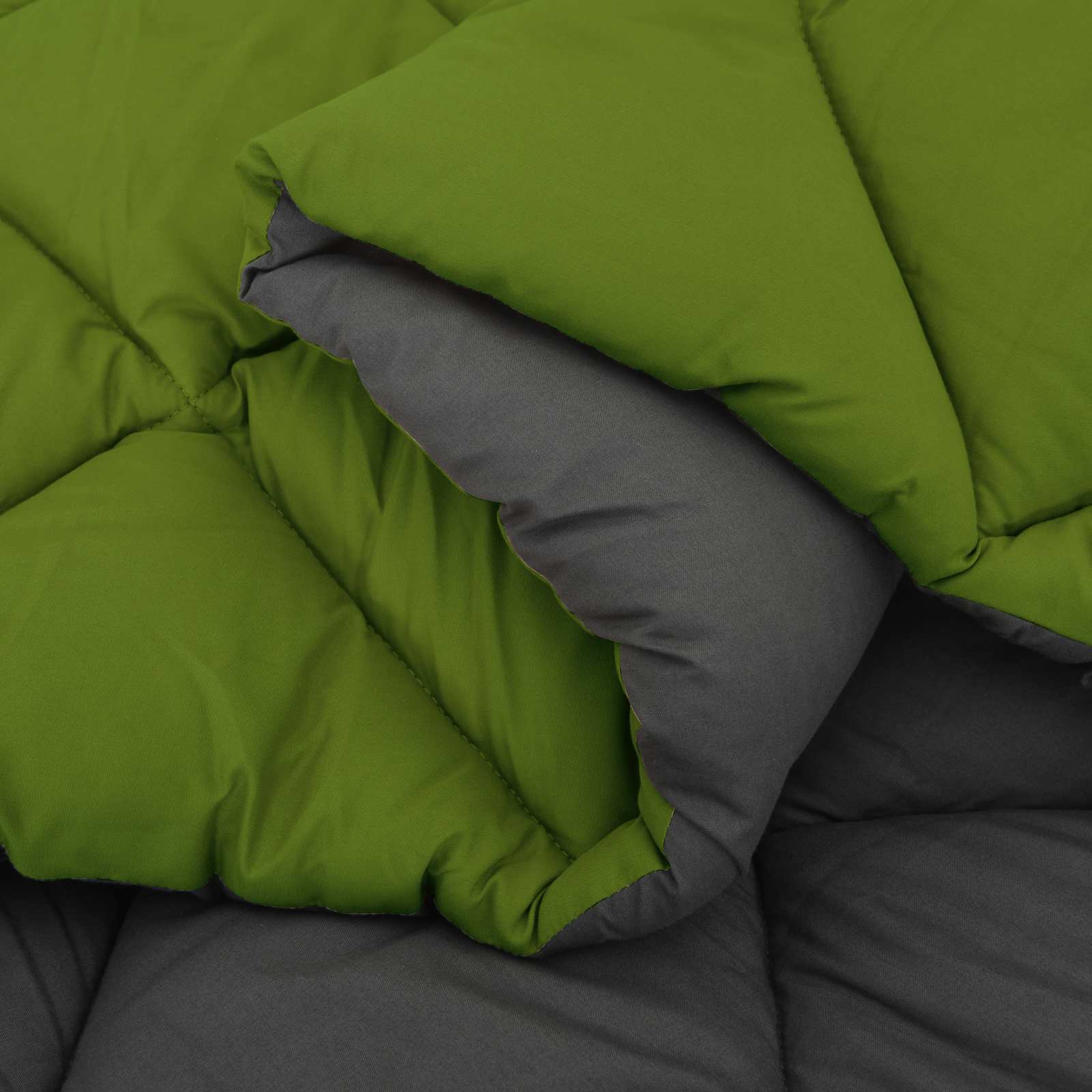 vidaXL Summer Duvet 240 x 200 cm Summer 200 gsm Green and Anthracite 6