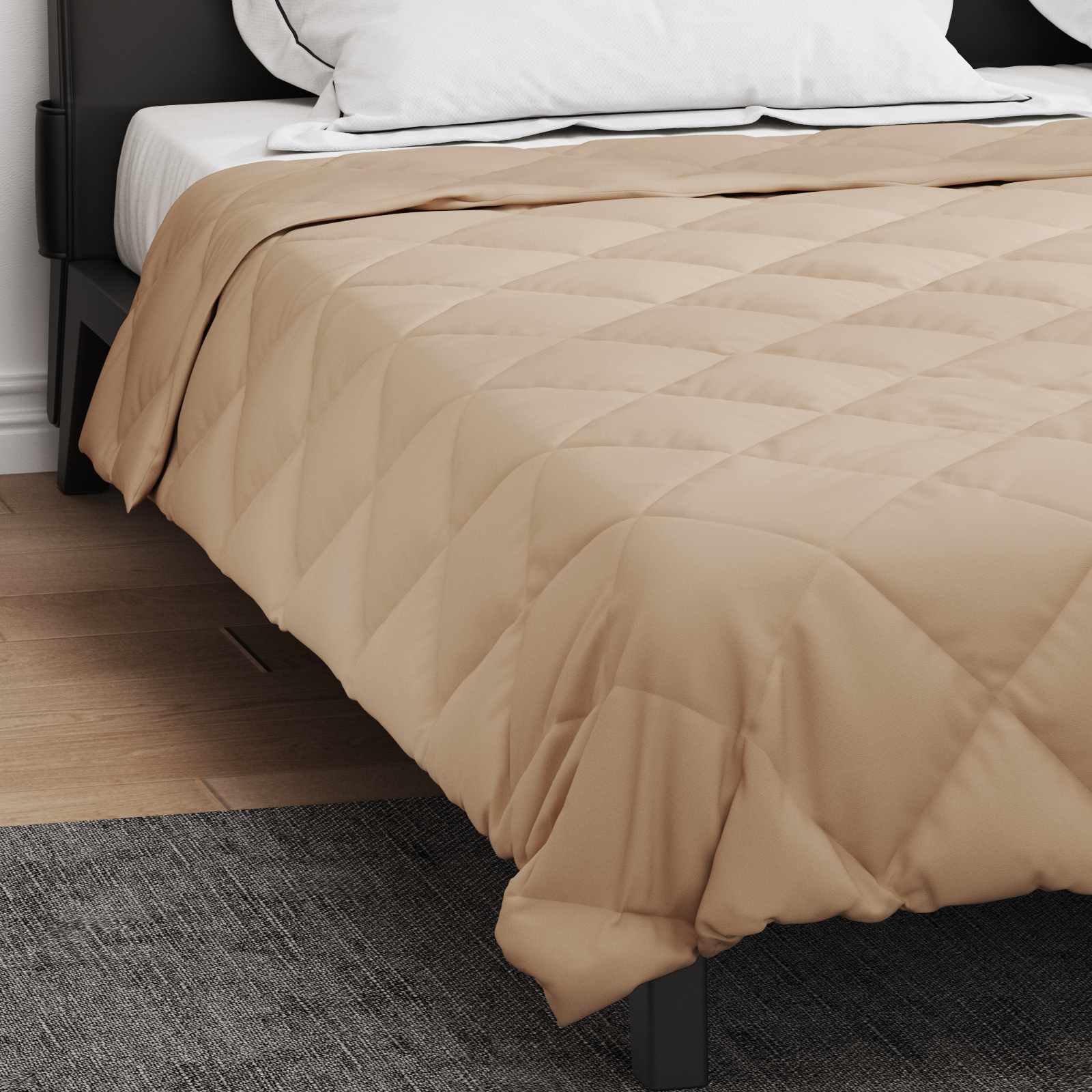 vidaXL Summer Duvet 220 x 200 cm Summer 200 gsm Taupe 4