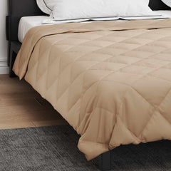 vidaXL Summer Duvet 220 x 200 cm Summer 200 gsm Taupe 4