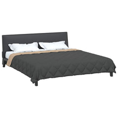 vidaXL Full Year Duvet Anthracite and Taupe 200 x 200 cm Microfiber 3