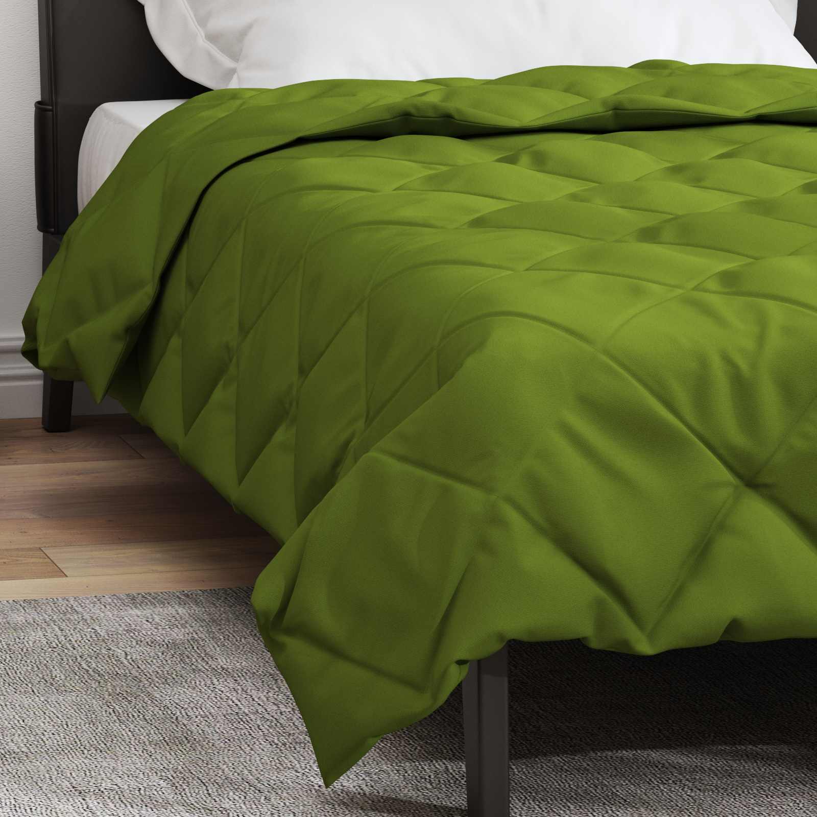vidaXL Full Year Duvet Green 140 x 220 cm Microfiber 4