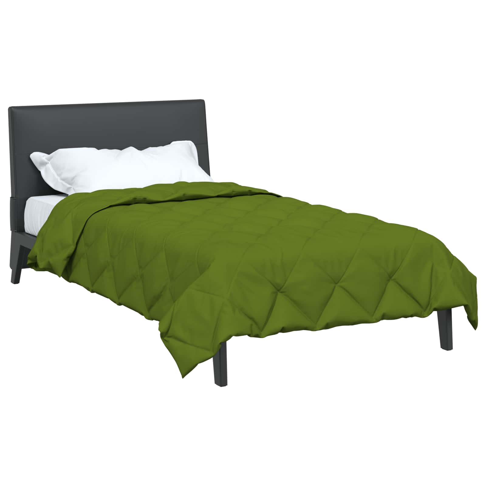 vidaXL Full Year Duvet Green 140 x 220 cm Microfiber 3