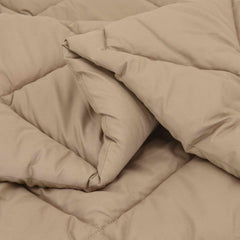 vidaXL Full Year Duvet 140 x 200 cm 300 gsm Taupe 5