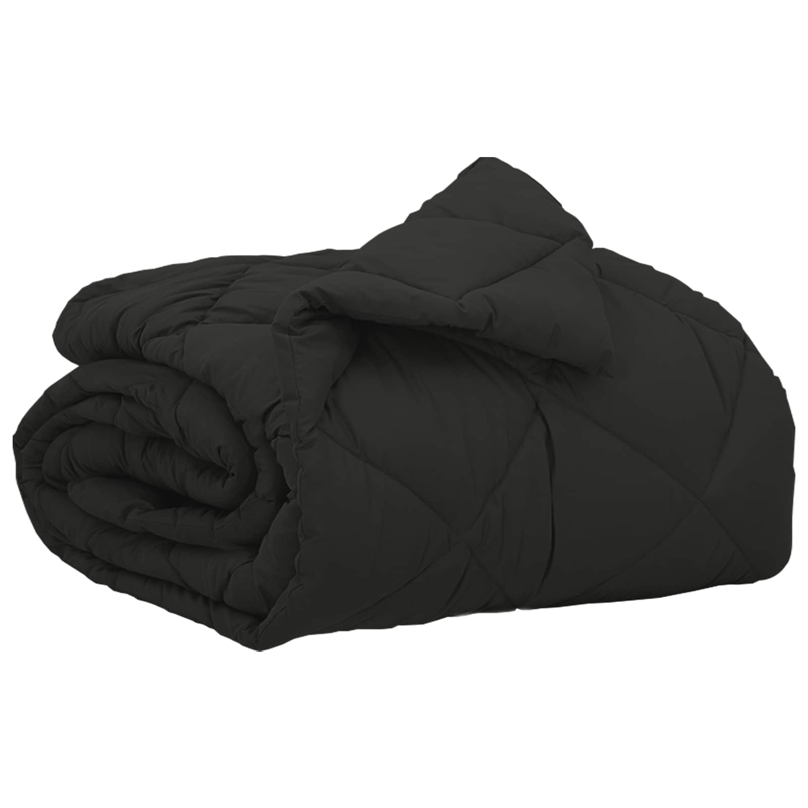 vidaXL Full Year Duvet Black 155 x 220 cm Microfiber 2
