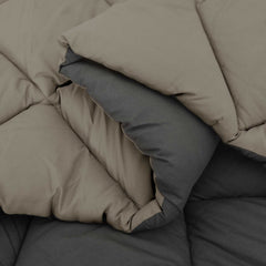 vidaXL Full Year Duvet Light Grey and Anthracite 200 x 200 cm 6