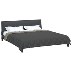 vidaXL Full Year Duvet Light Grey and Anthracite 200 x 200 cm 3