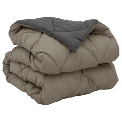 vidaXL Full Year Duvet Light Grey and Anthracite 155 x 220 cm 5
