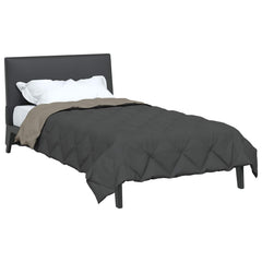 vidaXL Full Year Duvet Light Grey and Anthracite 155 x 220 cm 3
