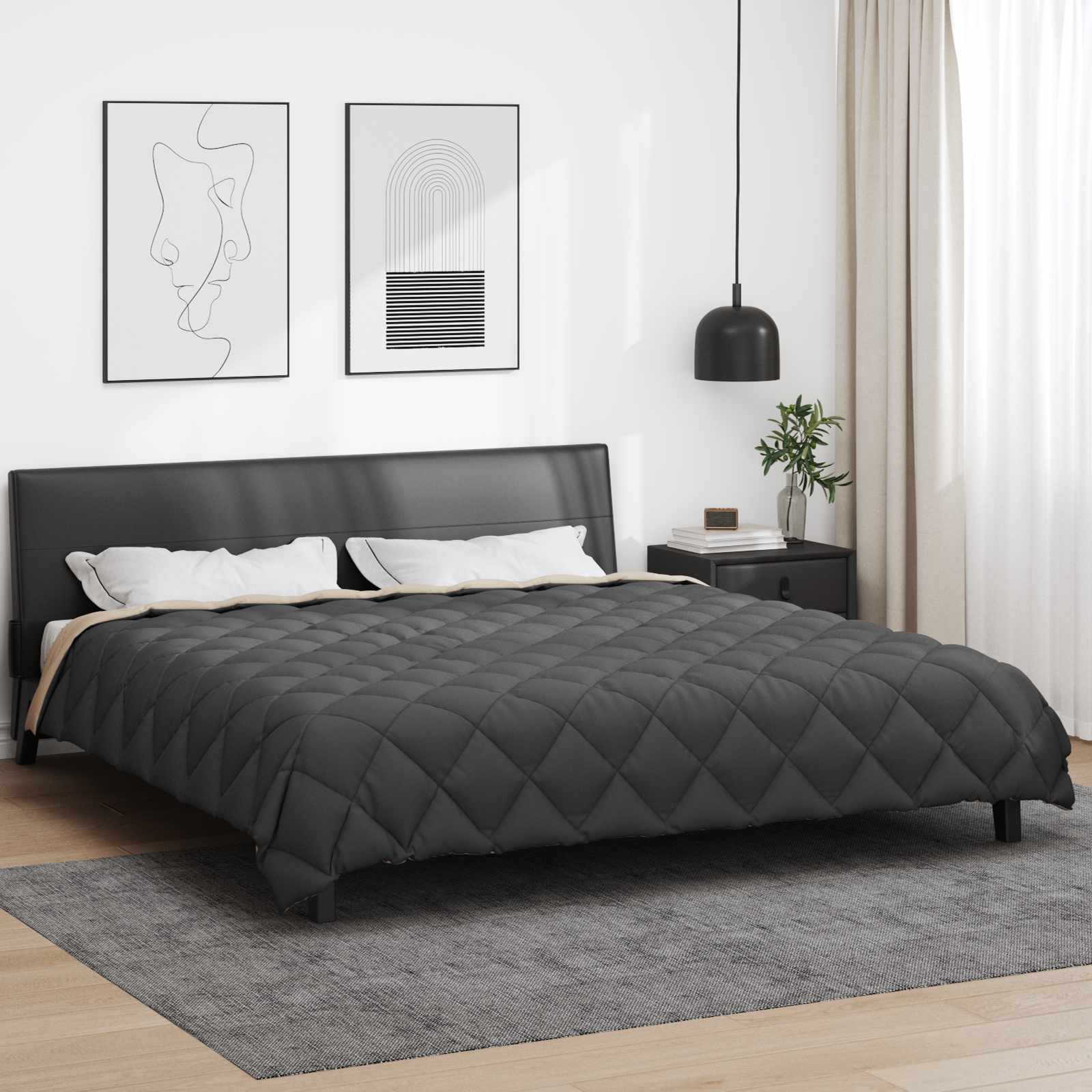 vidaXL Winter Duvet 240 x 260 cm 450 gsm Microfiber (100% Polyester) 1