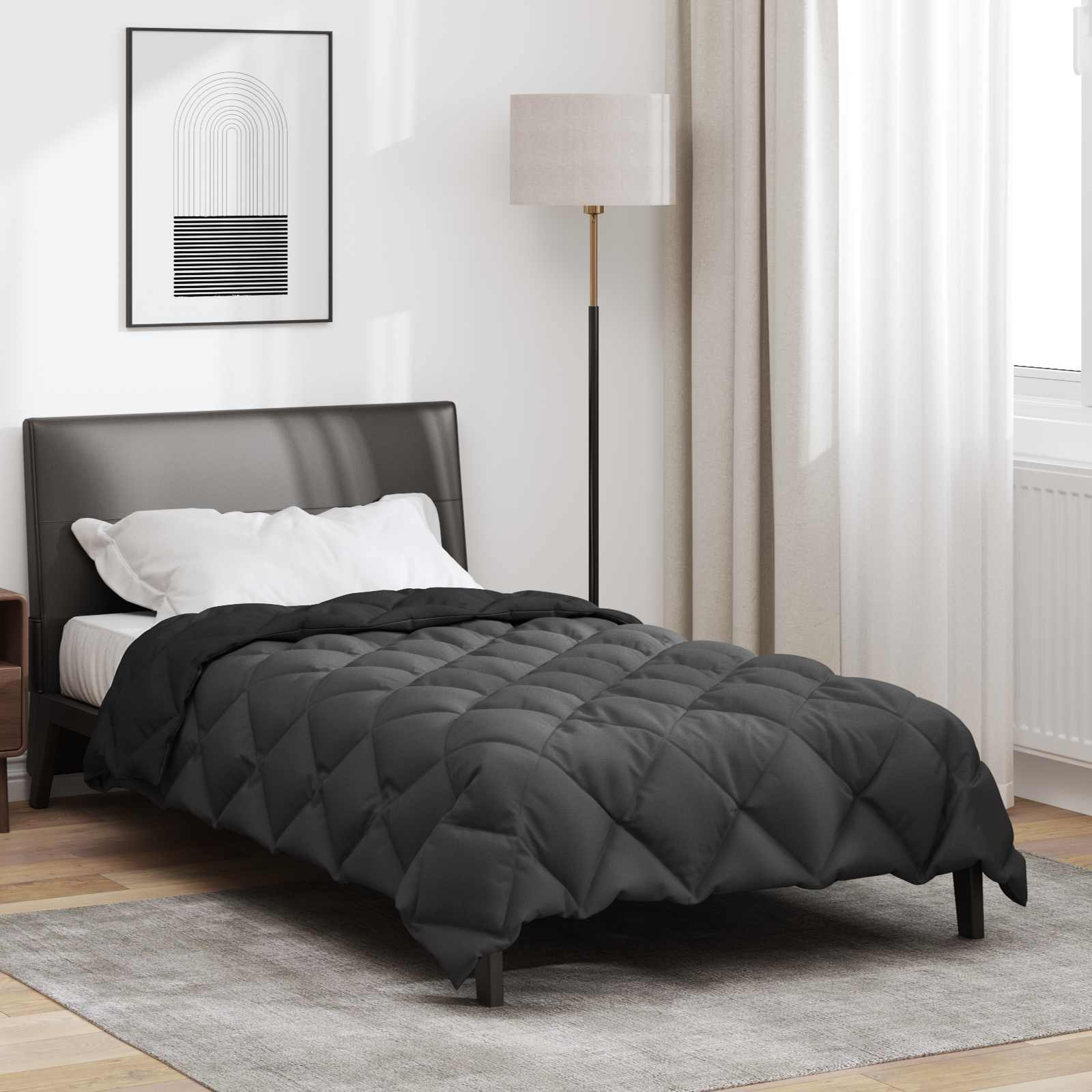 vidaXL Winter Duvet 140 x 220 cm 450 gsm Microfiber (100% Polyester) 1