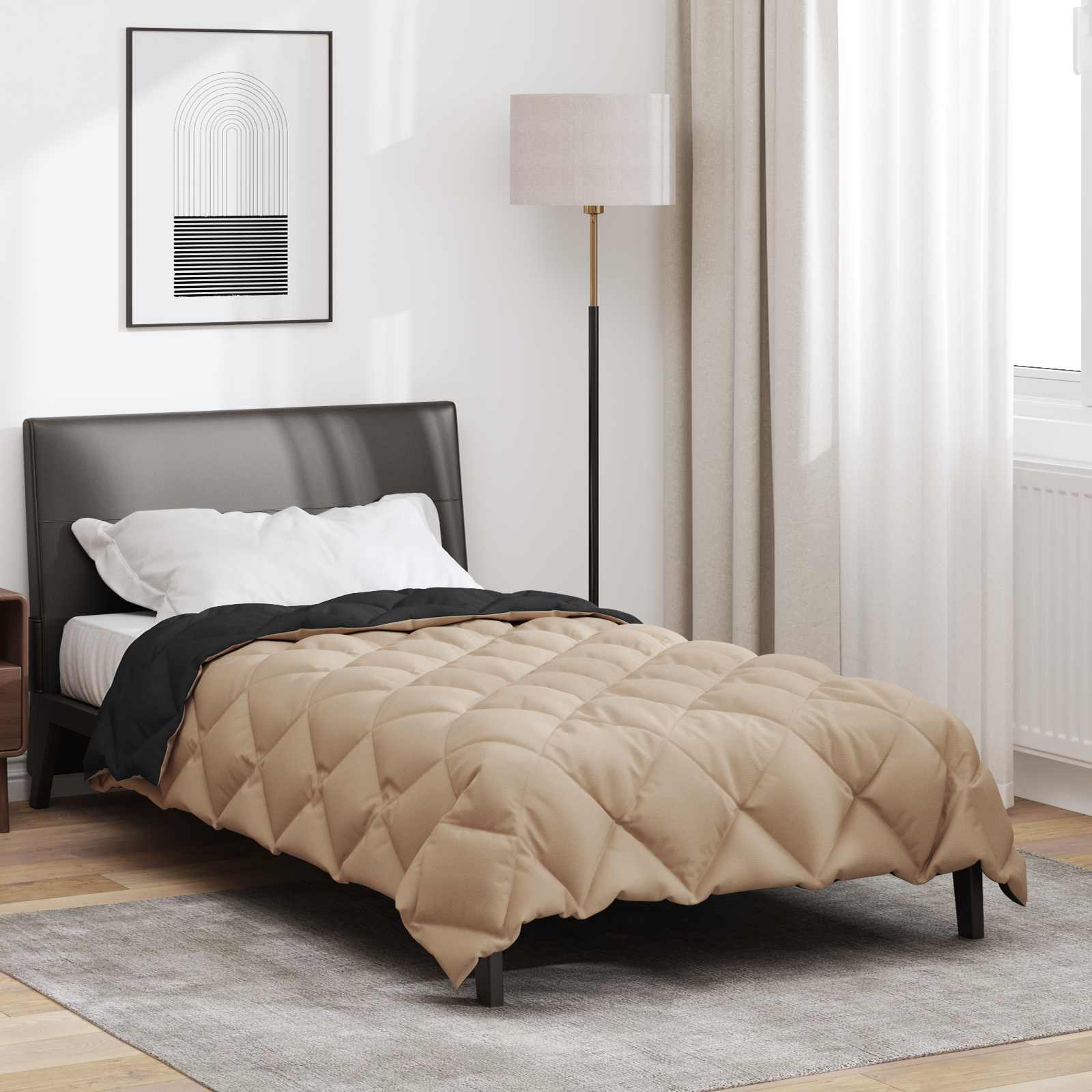 vidaXL Winter Duvet 155 x 200 cm 450 gsm Microfiber (100% Polyester) 4
