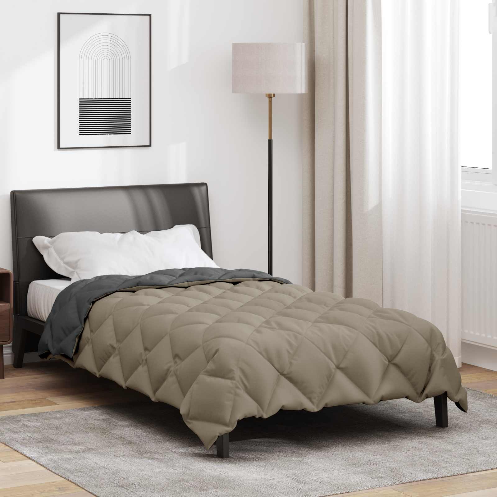 vidaXL Winter Duvet 135 x 200 cm 450 gsm Microfiber (100% Polyester) 4