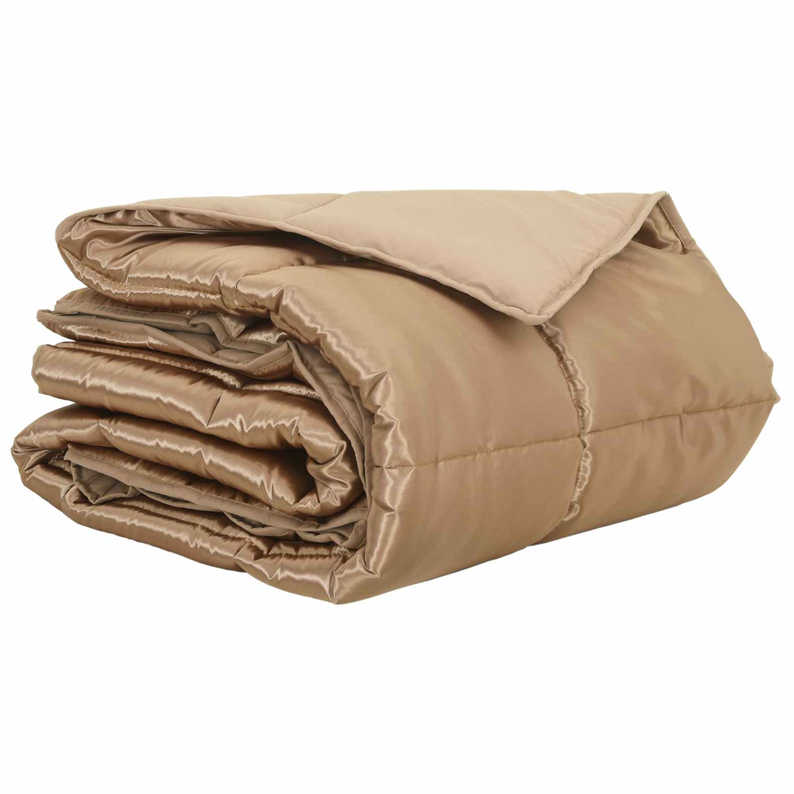 vidaXL Summer Duvet Gold 200 x 220 cm Satin and Microfiber 2