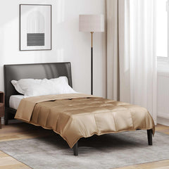 vidaXL Full Year Duvet 155 x 200 cm 300 gsm Gold 1